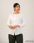Refined Detail: Trim-Accented Round Neck Top 71451